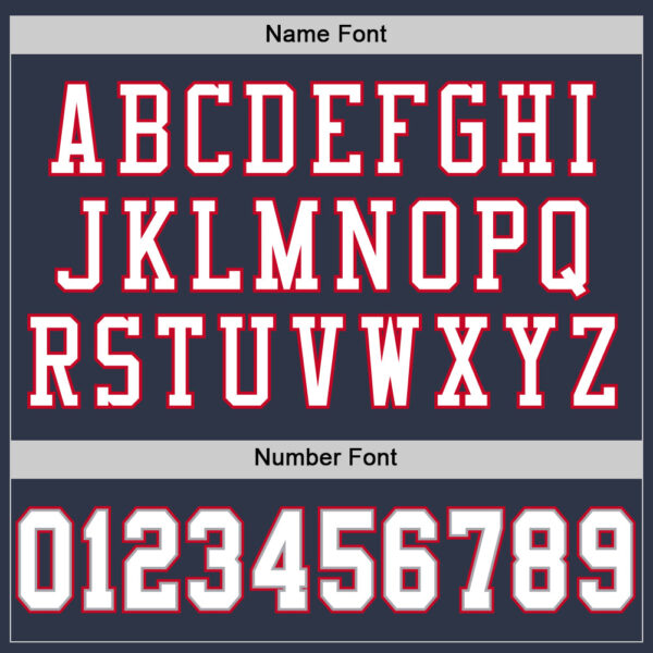 Custom Navy White Red-Gray Mesh Authentic Throwback Football Jersey