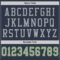 Navy0217-3 Custom Navy Gray-Neon Green Mesh Authentic Throwback Football Jersey
