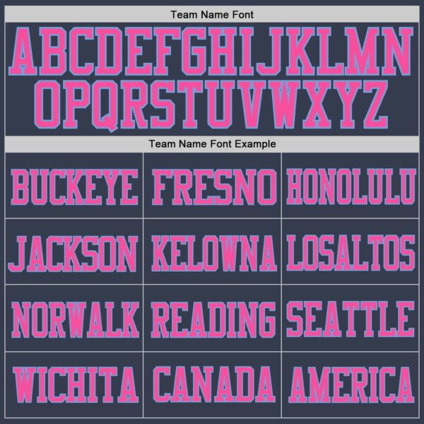 Custom Navy Pink-Light Blue Mesh Authentic Football Jersey