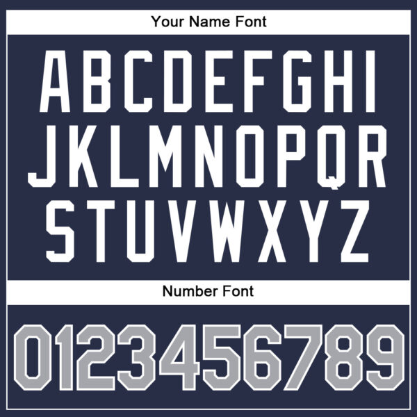 Custom Navy Gray-White Authentic Sleeveless Baseball Jersey