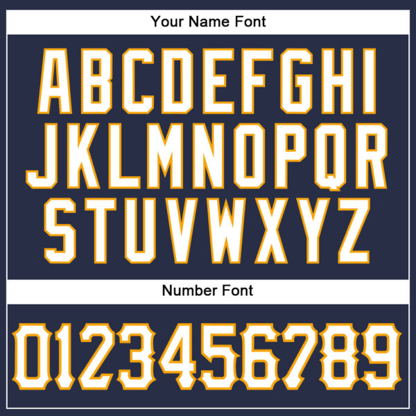 Custom Navy White-Gold Authentic Sleeveless Baseball Jersey