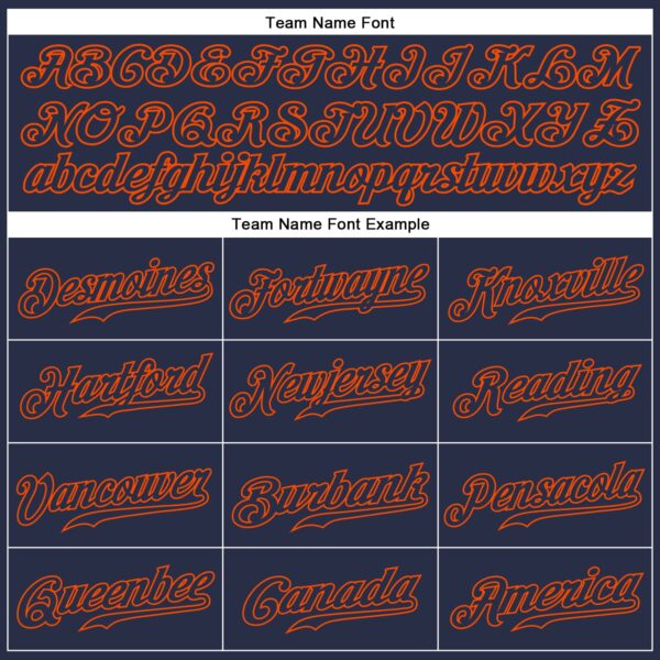 Custom Navy Navy-Orange Authentic Sleeveless Baseball Jersey