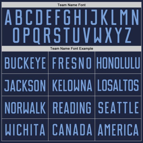 Custom Navy Light Blue Authentic Baseball Jersey