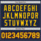 Custom Navy Gold-Orange Authentic Baseball Jersey