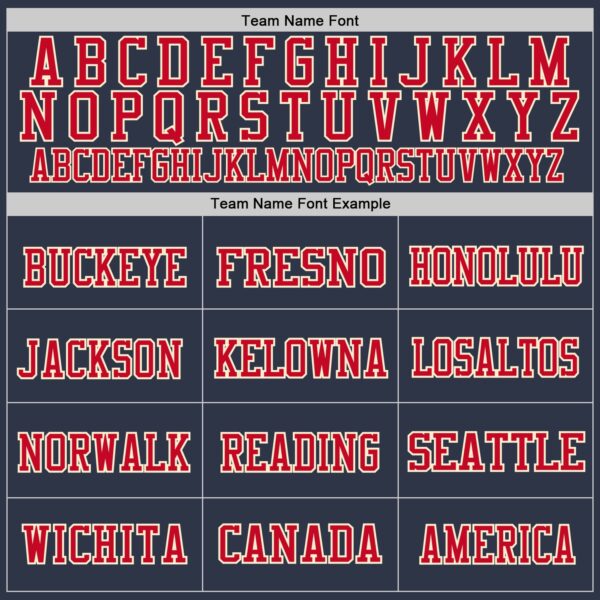 Custom Navy Red-Cream Mesh Authentic Throwback Football Jersey