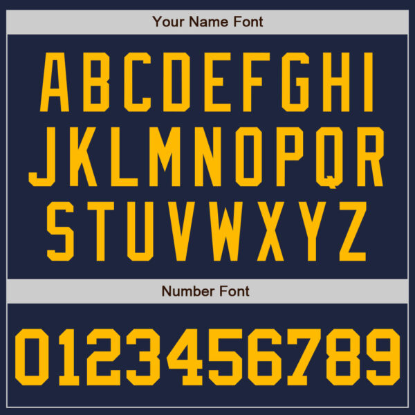 Custom Navy Gold Authentic Baseball Jersey