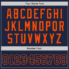 Custom Navy Navy-Orange Authentic Baseball Jersey