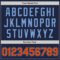 Custom Navy Orange-Powder Blue Authentic Baseball Jersey