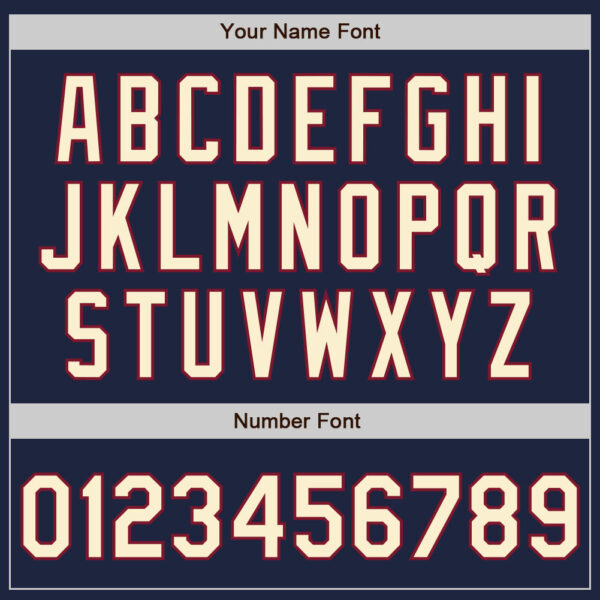 Custom Navy City Cream-Crimson Authentic Baseball Jersey