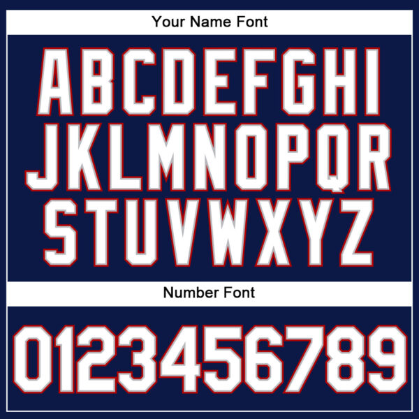 Custom Navy Red Pinstripe White-Gray Authentic Baseball Jersey