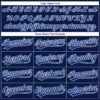 Custom Navy White Pinstripe Royal Authentic Baseball Jersey