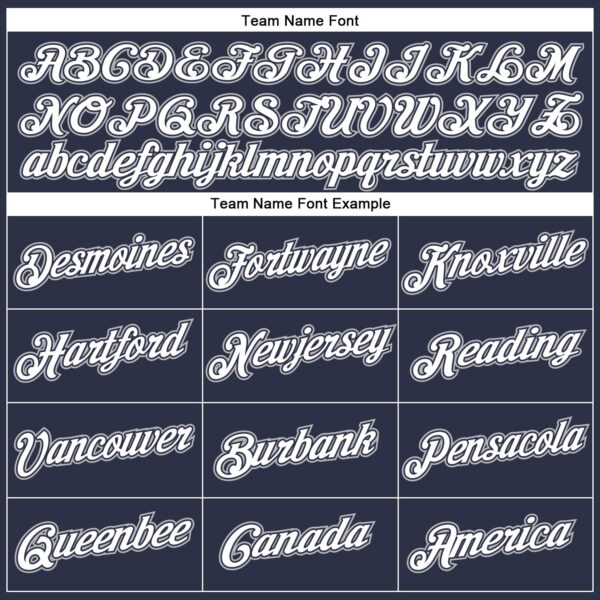 Custom Navy White-Gray Performance T-Shirt