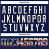 Custom Navy Vintage USA Flag Crimson-Cream Hockey Lace Neck Jersey