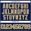 Custom Navy Old Gold-White Authentic Baseball Jersey