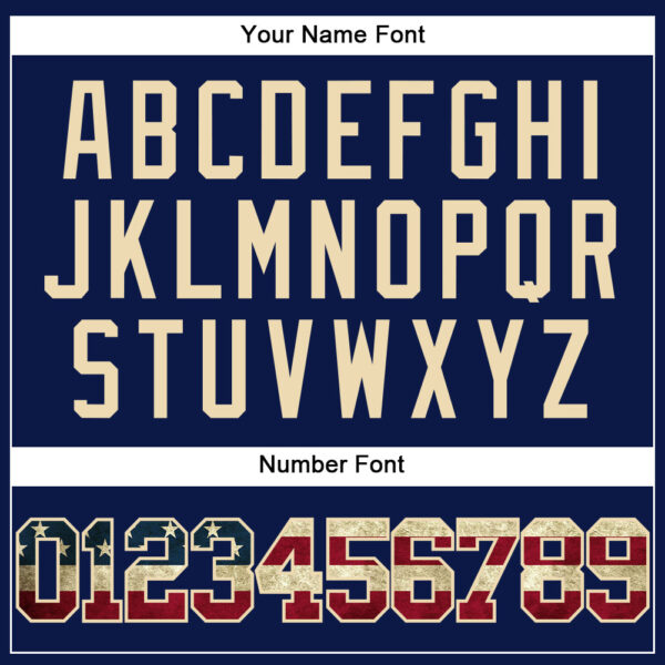 Custom Navy Vintage USA Flag City Cream-Crimson Authentic Baseball Jersey