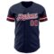 Custom Navy Crimson-White Authentic Baseball Jersey