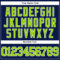 Custom Navy Neon Green-White Authentic Baseball Jersey