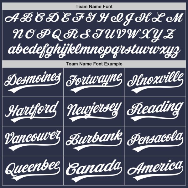 Custom Navy White Authentic Throwback Baseball Jersey