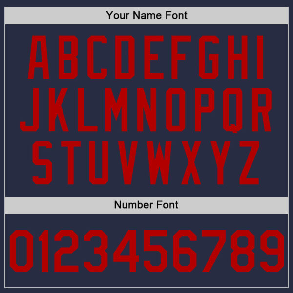 Custom Navy Red Mesh Authentic Throwback Baseball Jersey