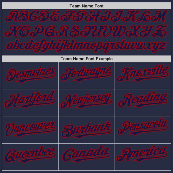 Custom Navy Red Mesh Authentic Throwback Baseball Jersey