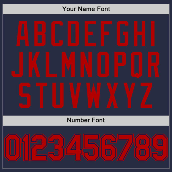 Custom Navy Red Mesh Authentic Throwback Baseball Jersey