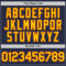 Custom Navy Yellow-Orange Mesh Authentic Throwback Baseball Jersey