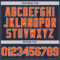 Custom Navy Orange-White Mesh Authentic Throwback Baseball Jersey