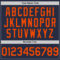 Custom Navy Orange Mesh Authentic Throwback Baseball Jersey