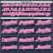 Custom Navy Pink-White Mesh Authentic Throwback Baseball Jersey