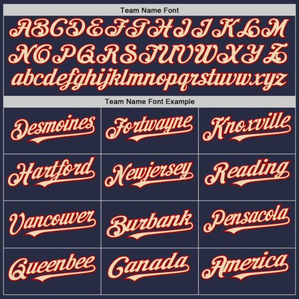 Custom Navy Cream-Red Mesh Authentic Throwback Baseball Jersey