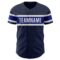 Custom Navy Royal-White Authentic Baseball Jersey