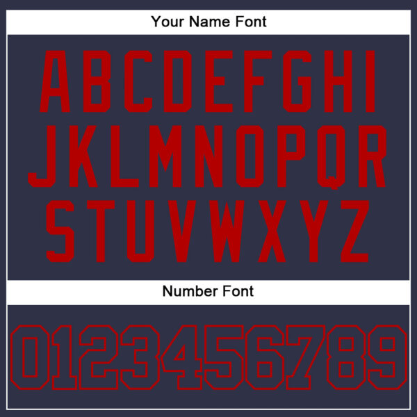 Custom Navy Red Mesh Authentic Throwback Baseball Jersey