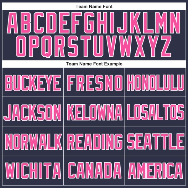 Custom Navy Pink-White Mesh Authentic Throwback Baseball Jersey