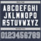Navy0892-3 Custom Navy Gray-White Mesh Authentic Throwback Football Jersey