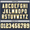 Custom Navy White-Gold Mesh Authentic Throwback Football Jersey