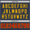 Navy0895-3 Custom Navy Red-Gold Mesh Authentic Throwback Football Jersey