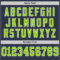 Navy0897-3 Custom Navy Neon Green-White Mesh Authentic Throwback Football Jersey