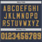 Custom Navy Old Gold Mesh Authentic Throwback Football Jersey