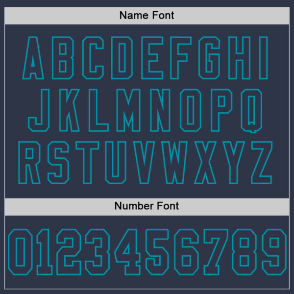 Custom Navy Teal Mesh Authentic Throwback Football Jersey