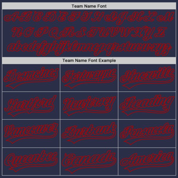 Custom Navy Red Authentic Throwback Baseball Jersey