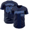 Custom Navy Royal-White Authentic Baseball Jersey