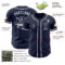 Custom Navy White Authentic Baseball Jersey
