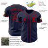 Custom Navy Red Authentic Baseball Jersey