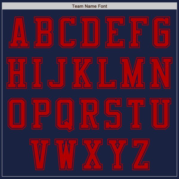 Custom Navy Red Authentic Baseball Jersey