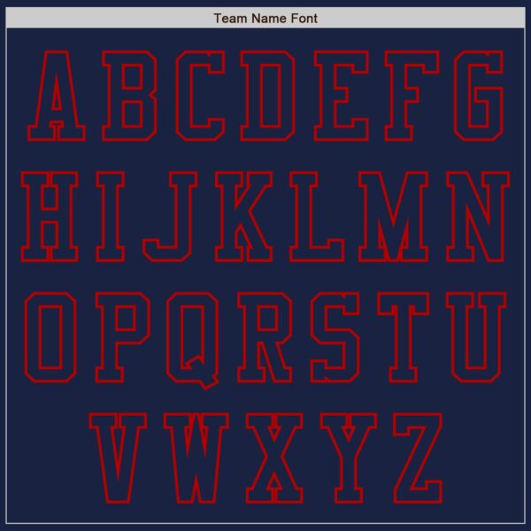 Custom Navy Red Authentic Baseball Jersey