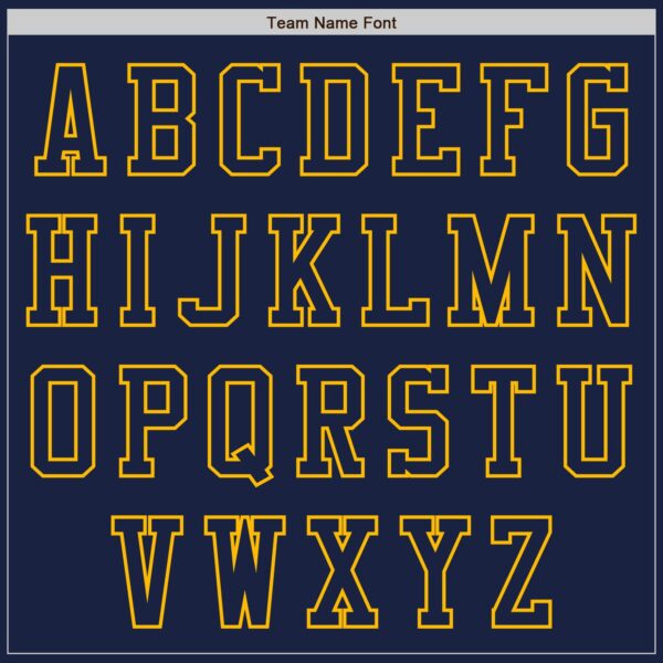 Custom Navy Gold Authentic Baseball Jersey