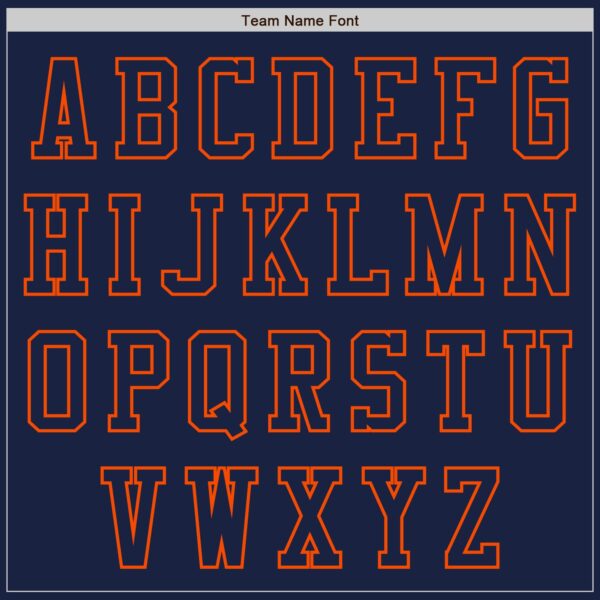 Custom Navy Orange Authentic Baseball Jersey