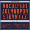 Custom Navy Orange Authentic Baseball Jersey