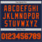 Custom Navy Orange Authentic Baseball Jersey