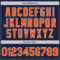 Custom Navy Orange-White Authentic Baseball Jersey